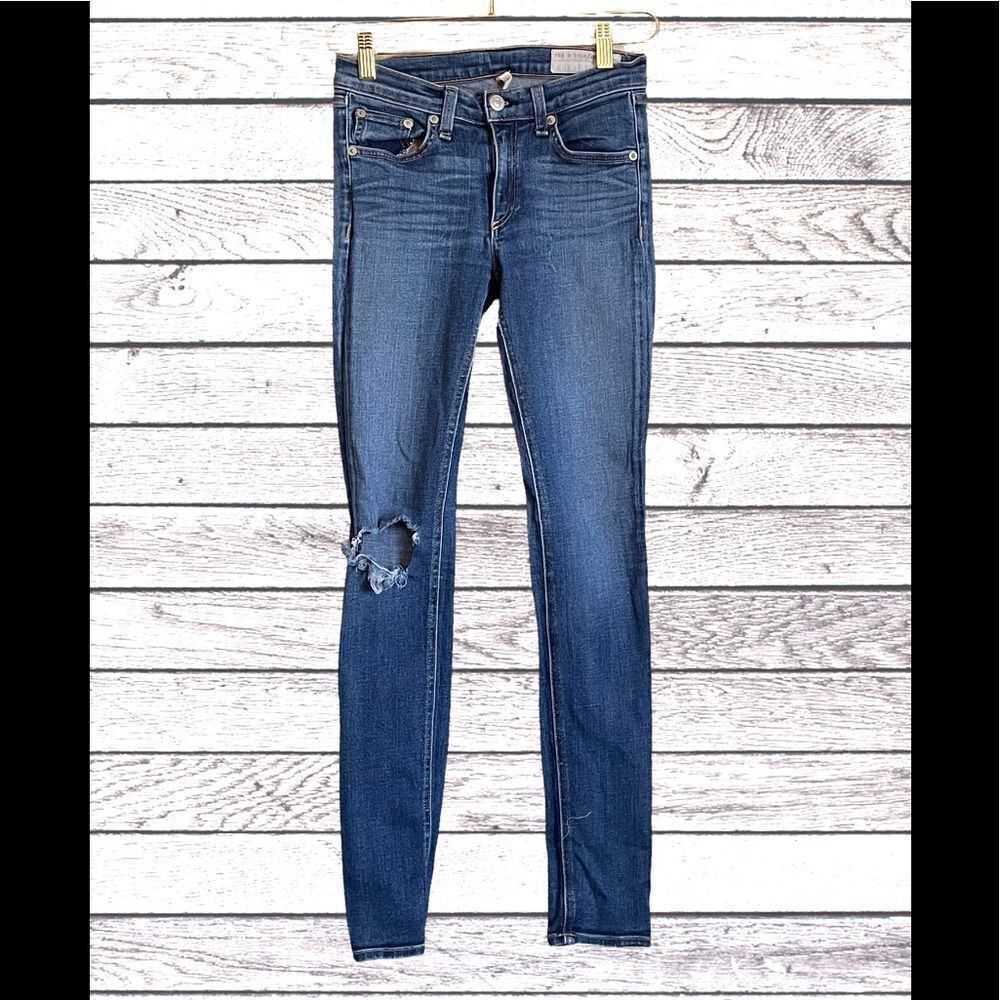 Rag‎ & Bone Skinny Mid-Rise Blue Jeans Women's SZ 27